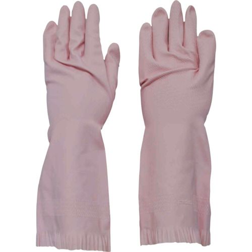 【即納在庫品】「直送」ダンロップ 6335 天然ゴム中厚手　裏毛付　M　ピンク