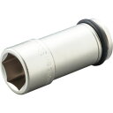 【即納在庫品】「直送」前田金属工業 6NV25L インパクト用ロングソケット 対辺寸法25mm 全長100mm トネ 差込角 長さ 対辺 インパクトロングソケッ...