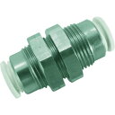 【即納在庫品】「直送」千代田通商 FS6-00BUW ファイブSUSバルクヘッドユニオン 白 6mm FS600BUW 313-7899 チヨダ CHIYODA