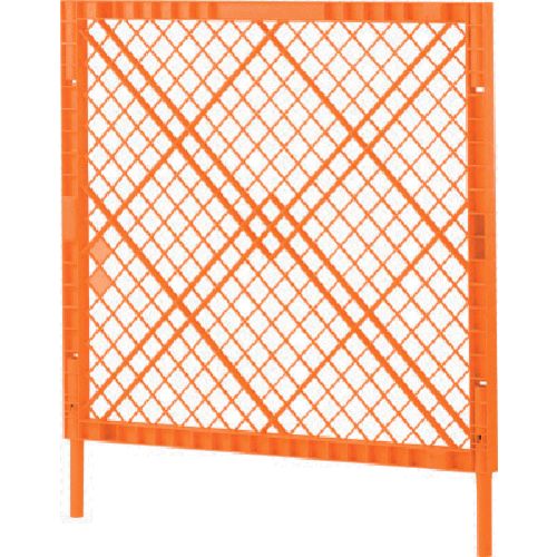 【個数:1個】三甲 サンコー N2OR 工事用フェンス プラスチックフェンスN−2 脚付きセット 80517401 オレンジ オレンジ 459-36...