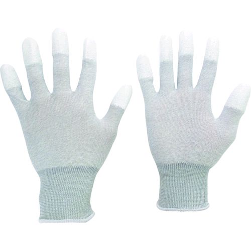 【即納在庫品】「直送」ミドリ安全 MCG801N-L 静電気拡散性手袋 指先コート MCG−801N L 10双入 MCG801NL