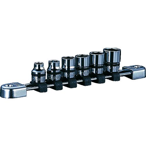 【即納在庫品】「直送」KTC 京都機械工具 NTB306BA 9．5sq．ソケットセット 6コ組 差込数9．5mm ソケット内容3／8、7／16、1／2、9／16、5／8、11／16インチ