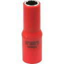 【即納在庫品】「直送」Tech−EV OLC652012A 絶縁工具 ソケット 3/8 12mm 絶縁ディープソケット TECHーEV 454723...