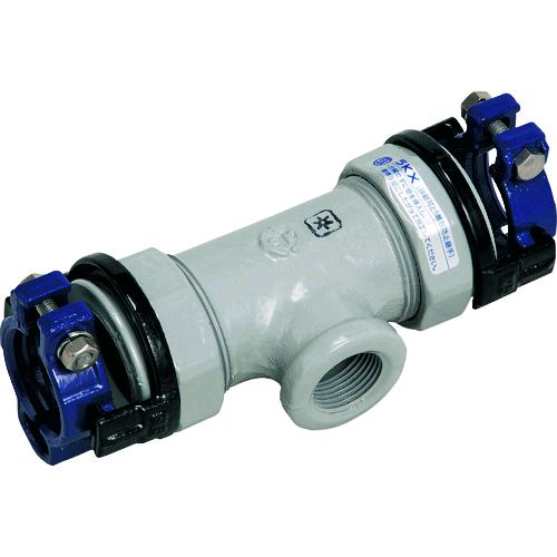 (LINEクーポン有)【即納在庫品】「直送」SKカワニシ SKXMTV40X40 塩ビ管用継手　SKX枝部めねじ付チーズ..