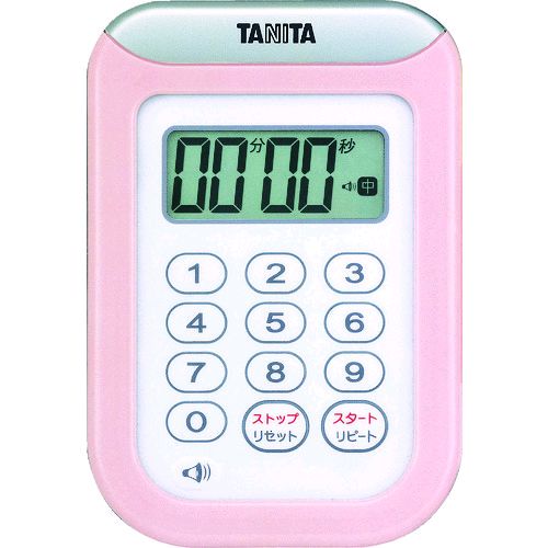 【あす楽対応】「直送」【納期：約10日】 タニタ TANITA TD-378-PK 丸洗いタイマー100分計 TD‐378‐PK TD378PK