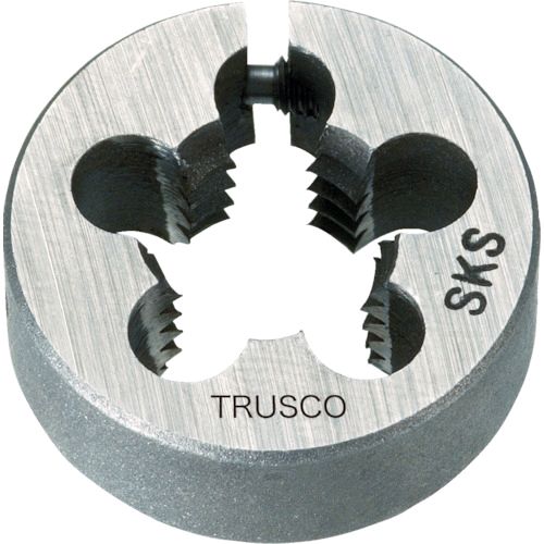 【あす楽対応】「直送」トラスコ中山 TRUSCO T25D38UNF24 丸ダイス 25径 ユニファイねじ 3／8UNF24 SKS T25D-3 tr-4806107