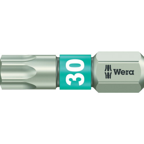 【即納在庫品】「直送」Wera 071037 3867／1 ステンレストーションビット トルクス30X25 Wera社 ヴェラ
