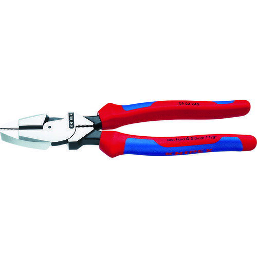 【即納在庫品】「直送」クニペックス KNIPEX 0902-240 0902−240 架線工事用強力ペンチ 輸入 工具 0902240 KNIPEX社