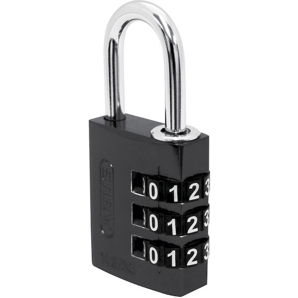 【即納在庫品】「直送」ABUS ナンバー可変式ダイヤル錠 145−BigD／30 BLACK 幅31mm...