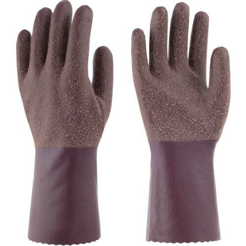 Natural Gum Mitten - 【即納在庫品】「直送」東和コーポレーション トワロン 1522L 天然ゴム手袋 ロング LL 377-3728 天然ゴム手袋 ブラウン TOWA 作業手袋