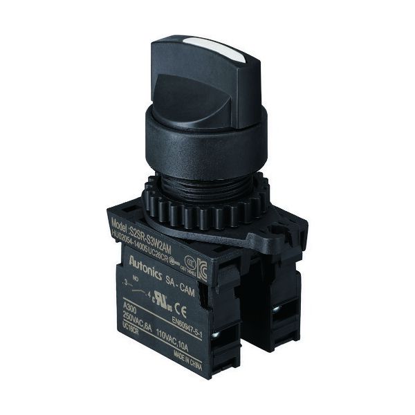 【即納在庫品】「直送」TRUSCO 25S-902-2A-W セレクタスイッチ　Φ25　90°2ノッチ　2a　白 25S9022AW