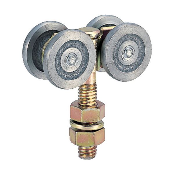 【即納在庫品】「直送」【個数：1個】ダイケン #2-4WH 2号ドアハンガー用複車 スチール #24WH #24WH DAIKEN クロメートメッキ