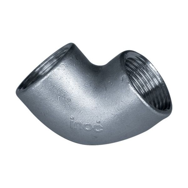 【即納在庫品】「直送」イノック 304LL40A 90°エルボ 40A 304LL40A 175-3649 INOC ねじ込み管継手 ネジ込継手 東栄