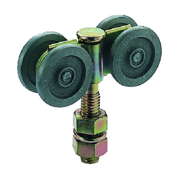 【即納在庫品】「直送」【個数：1個】ダイケン #3-4WH 3号ドアハンガー用複車#34WH #34WH DAIKEN クロメートメッキ