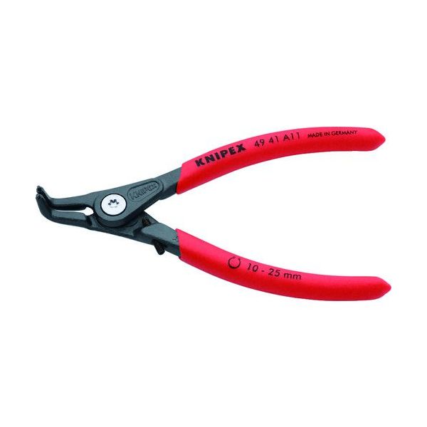 楽天測定器・工具のイーデンキ【あす楽対応】「直送」クニペックス KNIPEX 4941-A11 軸用スナップリングプライヤー 曲 4941A11 軸用スナップリングプライヤー