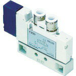(LINEクーポン有)【即納在庫品】「直送」CKD ［4GA410-C12-3］ 電磁弁 パイロット式5ポート弁 4GA・4GBシリーズ 12ワンタッチ継手 4GA410C 4GA410C123