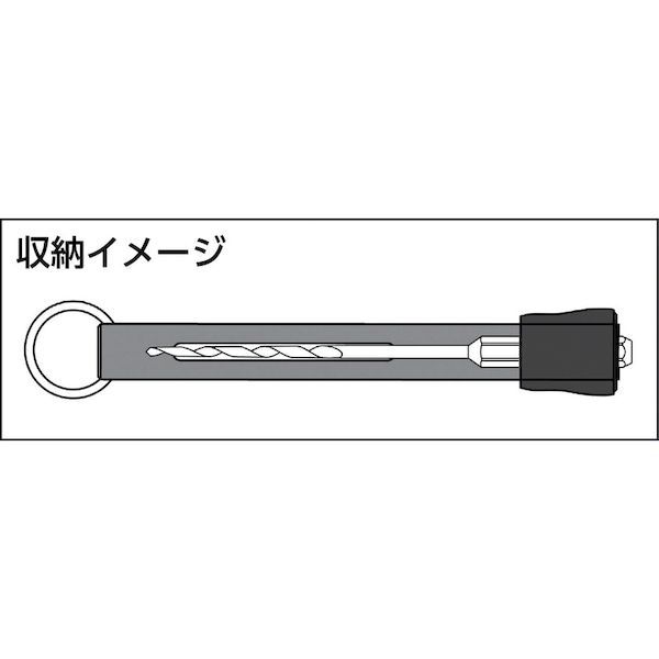 【即納在庫品】「直送」【個数：1個】スターエム STAR-M 5011-RD ドリルホルダー RED 全長130mm シャンク径6．35mm 5011RD ドリルホルダーRed 先端工具 作業工具 ビット