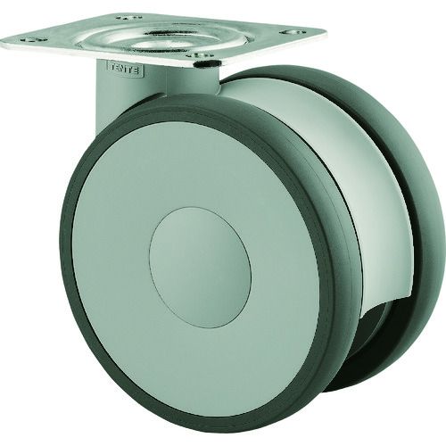 【即納在庫品】「直送」テンテキャスター 5940UAP150P63 高性能旋回双輪キャスター“LINEA” ウレタン車輪 φ150 自在式