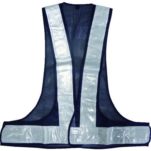 【即納在庫品】「直送」ミズケイ 5917622 安全ベスト/70mmタイプキングサイズ<紺/白>
