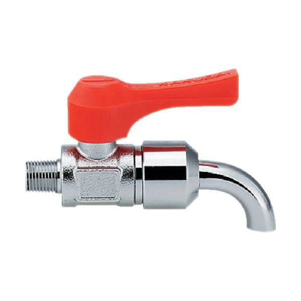 【即納在庫品】「直送」カクダイ 6519076 ミニチュアボールバルブ 呼び径 A R1／4 全長69．0 オレンジ ..