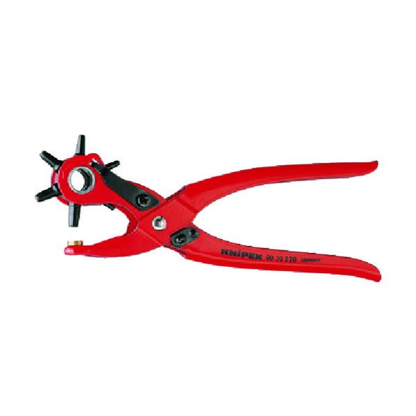 【即納在庫品】「直送」KNIPEX 9070-220 6穴パンチプライヤー 9070220