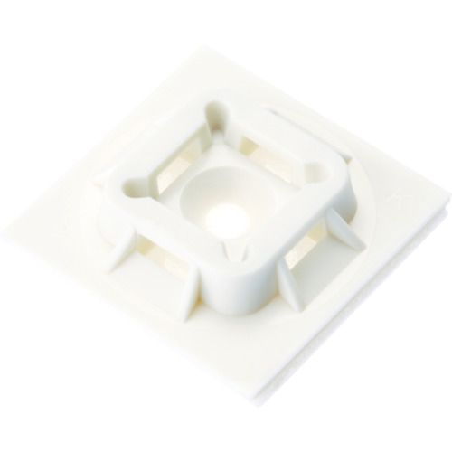 【即納在庫品】「直送」【納期-通常5日以内発送 在庫切れ時-約1.5ヶ月 】パンドウィットコーポレーション ABM100ATC マウントベース アクリル系粘着テープ付き 白 100個入 403-6417 パンドウイット