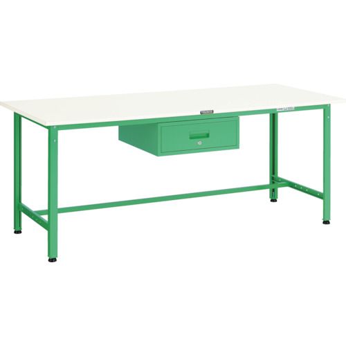 【個人宅配送不可】トラスコ TRUSCO AE-1800F1YG 直送 代引不可・他メーカー同梱不可 AE型作業台 1800X750XH740 1段引出付 ヤンググリーン色AE1800F1YG8500 ヤンググリーン(4)