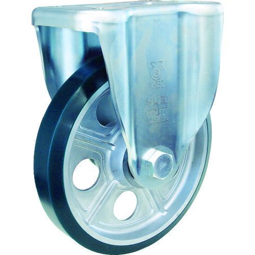 【即納在庫品】「直送」ユーエイ AUK-250 プレート式 固定 キャスター ウレタン 車輪径250mm Jタイプ K型 取付寸法140×80AUK250 ユーエイキャスター YUEI K型 固定車プレート式