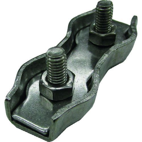 【即納在庫品】「直送」水本 B-2645 ステンレス　ダブルワイヤークリップ　使用ロープ径5mm B