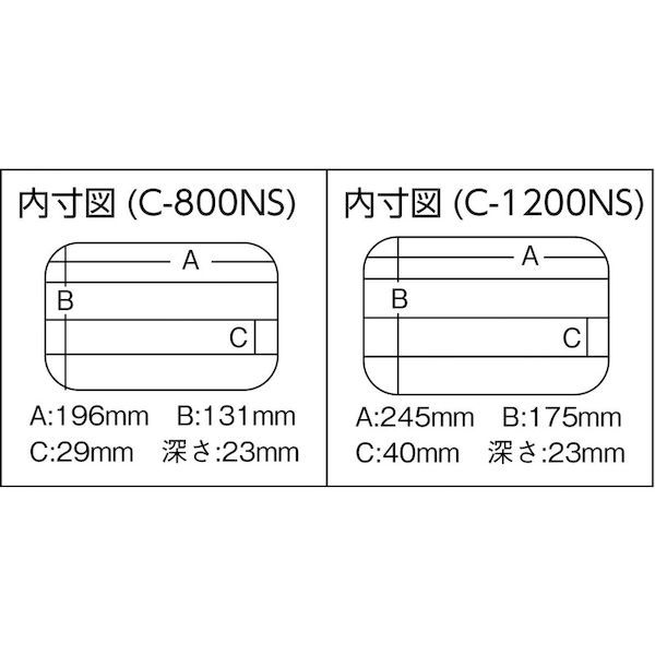 【即納在庫品】「直送」4963189175951 クリアーケースC−1200NS メイホー 明邦化学...
