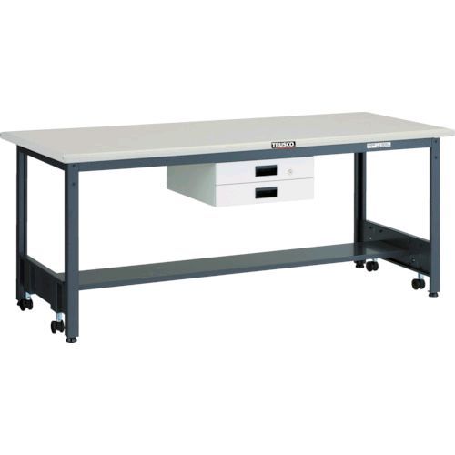 【個人宅配送不可】トラスコ TRUSCO CFWS-1875UDK2 直送 代引不可・他メーカー同梱不可 CFWS型作業台 1800X750XH740 薄型2段引出付 ダークグレー色CFWS1875UDK28500(4)