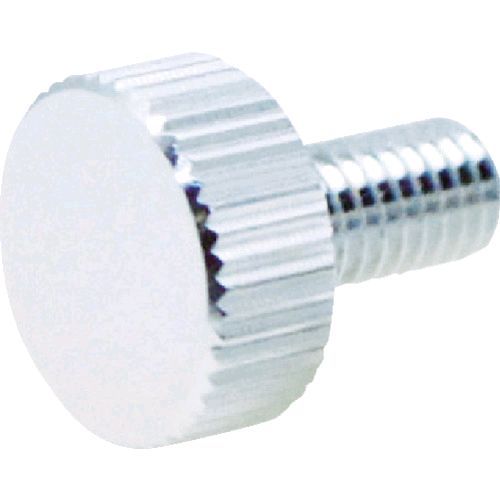【即納在庫品】「直送」TRUSCO DS-AB161 装飾平小ねじ 縦目ローレット M4 Φ12 L15 1個入DSAB161 TRUSCO..