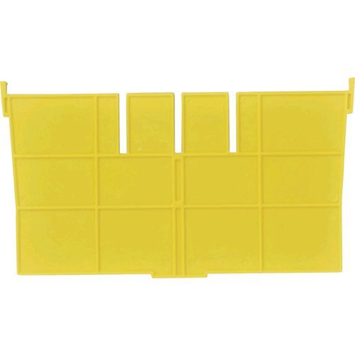 【即納在庫品】「直送」DICプラスチック F-12S Y F型コンテナF−12用短手用仕切板 外寸：243×136 黄 F12SY 容器資材