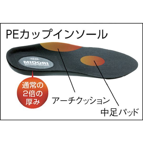 【即納在庫品】「直送」ミドリ安全 ミドリ安全 G3551BK26.5 レザースニーカータイプ安全靴 G3551 26．5 447-7863 MIDORI