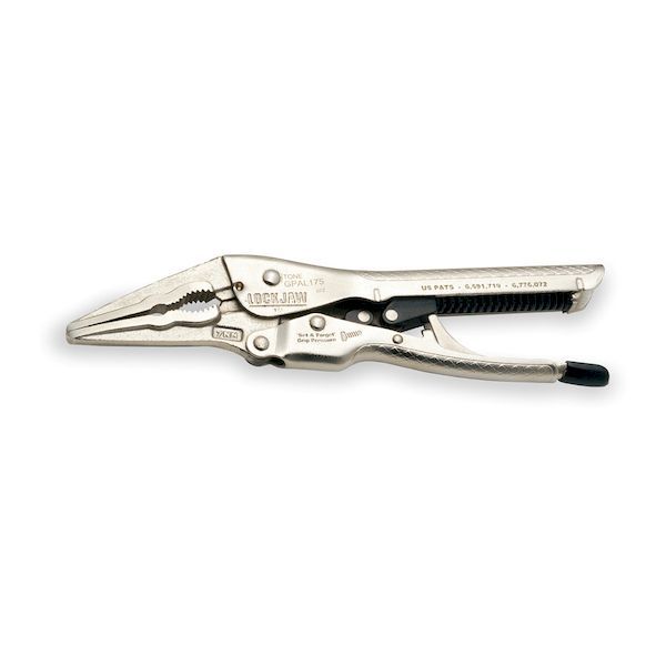 【即納在庫品】「直送」前田金属工業 TONE GPAL-175 オートグリッププライヤ ロングノーズタイプ 195mm GPAL175