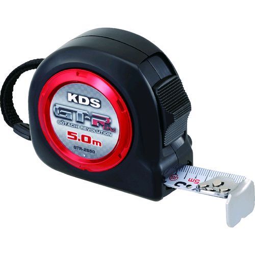 【即納在庫品】「直送」ムラテックKDS GTR2550 剛立25巾5m厚爪 コンベックス メートル目盛 たわみにくい厚みのあるテープ