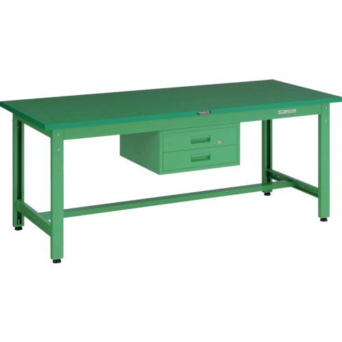 【個人宅配送不可】トラスコ TRUSCO GWP-1890F2YG 直送 代引不可・他メーカー同梱不可 GWP型作業台 1800X900XH740 2段引出付 ヤンググリーン色GWP1890F2YG8500
