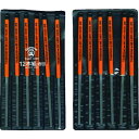【即納在庫品】「直送」ツボサン TSUBOSAN HI012-04 組ヤスリ 12本組 平 油目 HI01204