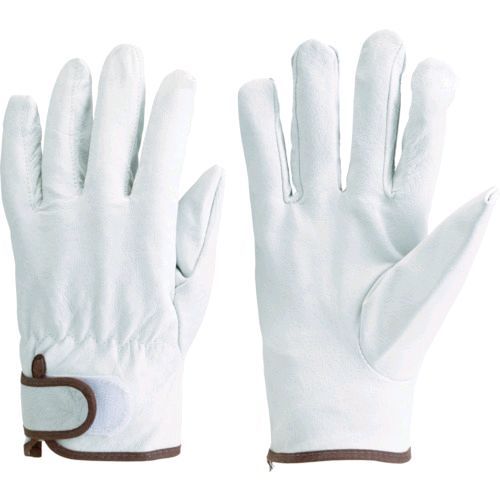 Leather Gloves - 【即納在庫品】「直送」TRUSCO JK-717-M マジック式手袋豚本革製 MサイズJK717M TRUSCOマジック式手袋豚本革製