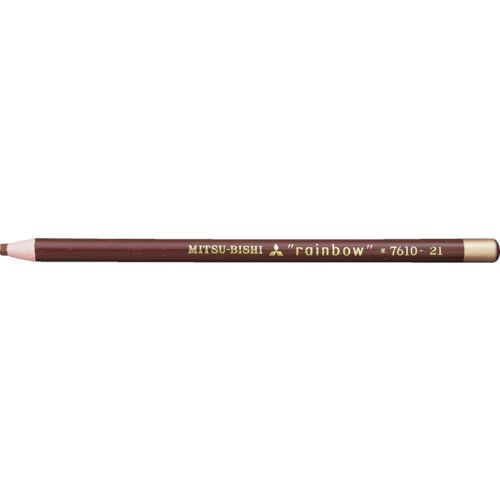 【即納在庫品】「直送」uni K7610.21 水性ダーマトグラフ 茶 12本入 三菱鉛筆 色鉛筆 茶色 三菱えんぴつ