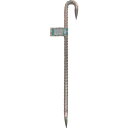 【即納在庫品】「直送」ユタカメイク KG26 金具 打込カンフック型 10φ×300mm YUTAKA ロープ