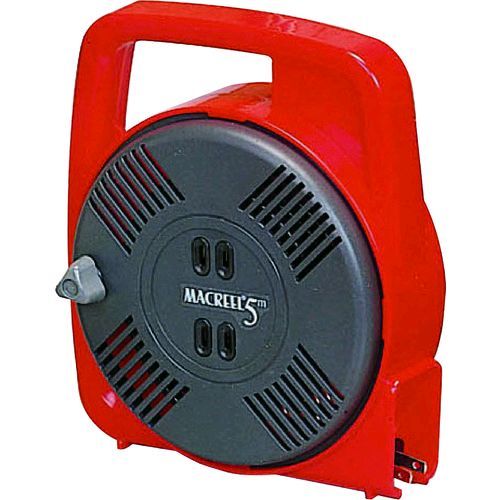 【あす楽対応】「直送」ハタヤ HATAYA MS-5R マックリール 単相100V 5m 手動巻 レッド MS5R 370-3789 MS-5-R ハタヤリミテッド マツクリール