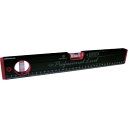 【即納在庫品】「直送」KOD RB-270450MM 箱型アルミレベル 黒×赤 RB270450MM