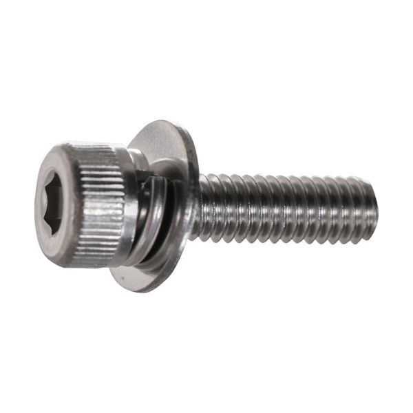 Rakuten - (LINEクーポン有)TRUSCO S081-0520 座金組込六角穴付ボルト P＝3 ステンレス M5X20 80本入 ばね座金＋JISワッシャー付き ヘキサゴンパック S0810520