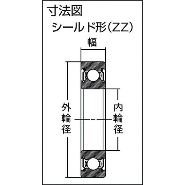 【即納在庫品】「直送」SMT SS6002ZZ ステンレスボールベアリング シールドタイプ ...