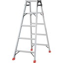 【個数:1個】トラスコ中山 TRUSCO THK-150 はしご兼用脚立 アルミ合金製・脚カバー付 高さ1.40m THK1 THK150 脚カバー付