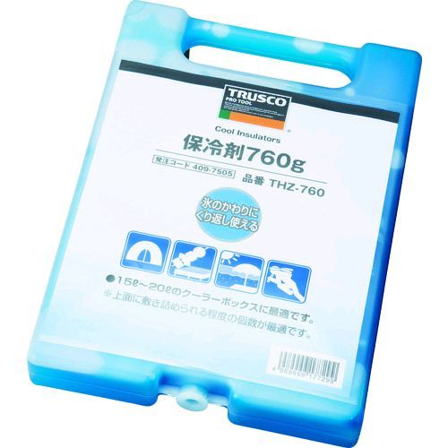 【あす楽対応】「直送」トラスコ中山 TRUSCO THZ-760 熱中症対策 保冷剤 760g THZ760 409-7505 保冷剤 4989999177299 8539