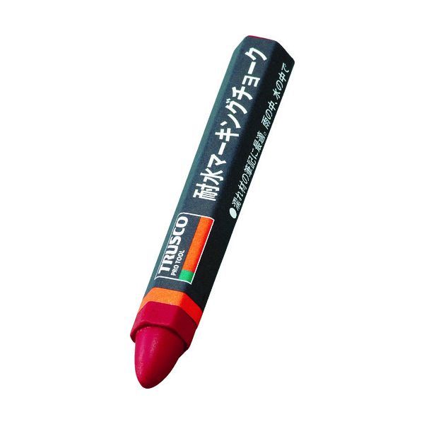 【即納在庫品】「直送」トラスコ TRUSCO TMC-19T-R 耐水マーキングチョーク TMC19TR