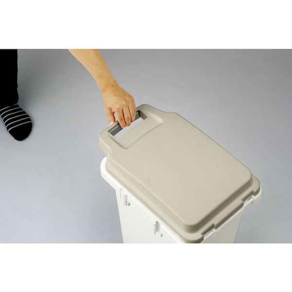 TRUSCO TRHPP-45-BG 連結ワンハンドパッキンペール 45L ベージュ TRHPP45BG [3]