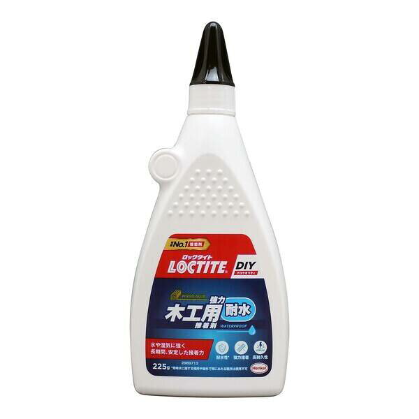 【商品説明】●用途：木工物の製作活動やDIY、補修等に最適●高い接着力と耐水性のある木工用接着剤、木工物の制作活動やDIY、補修等に最適。●5℃以上で使用してください。●木材の水分が高いと硬化に時間かかる場合があります。●高温多湿を避け、直射日光、紫外線の当たらない場所に保管してください。●種類：水性形接着剤●内容量(g)：225●材質：酢酸ビニル樹脂(50%)、水(47%)、その他(3%)類似商品はこちらロックタイト WGF-225 強力木工用接着剤1,087円ヘンケルジャパン 4976742212710 1,150円ヘンケルジャパン 4976742252105 652円ヘンケルジャパン 4976742251115 205円ヘンケルジャパン 4976742251108 182円ヘンケルジャパン 4976742252310 2,340円4905533489772 ロックタイト 接着4,297円ロックタイト 209714 アクリル接着剤用ア8,603円ヘンケルジャパン LEM006 高強度エポキシ390円呉工業 KURE 1773 木工用強力接着剤 707円呉工業 KURE 1774 木工用強力接着剤 1,439円ロックタイト LEG-020 多用途接着剤　エ1,170円